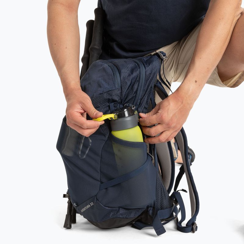 Turistický batoh KADVA Aventura 22 l oceľovo modrý 17