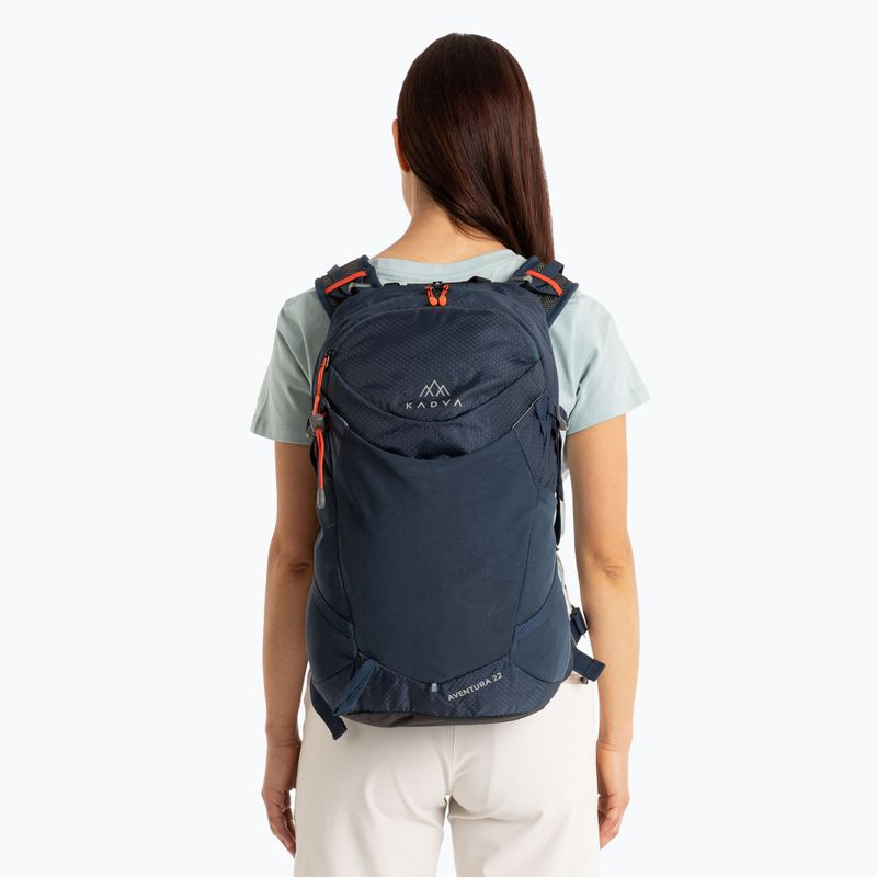 Turistický batoh KADVA Aventura 22 l oceľovo modrý 21