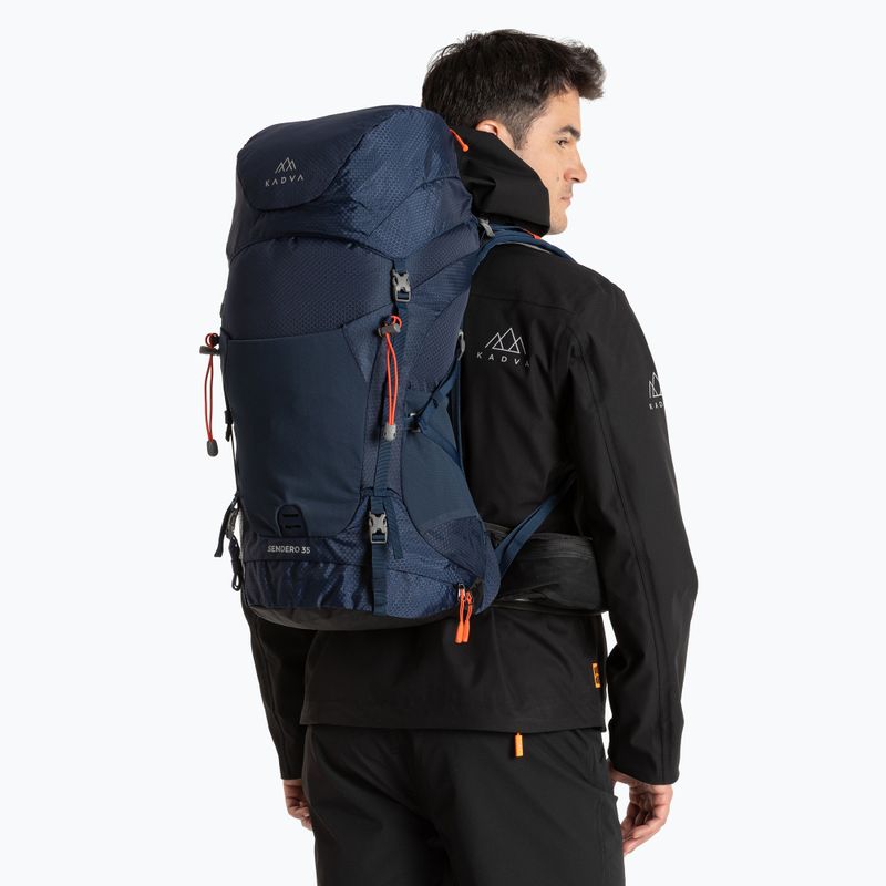 Trekkingový batoh KADVA Sendero 35 l oceľovo modrý 2