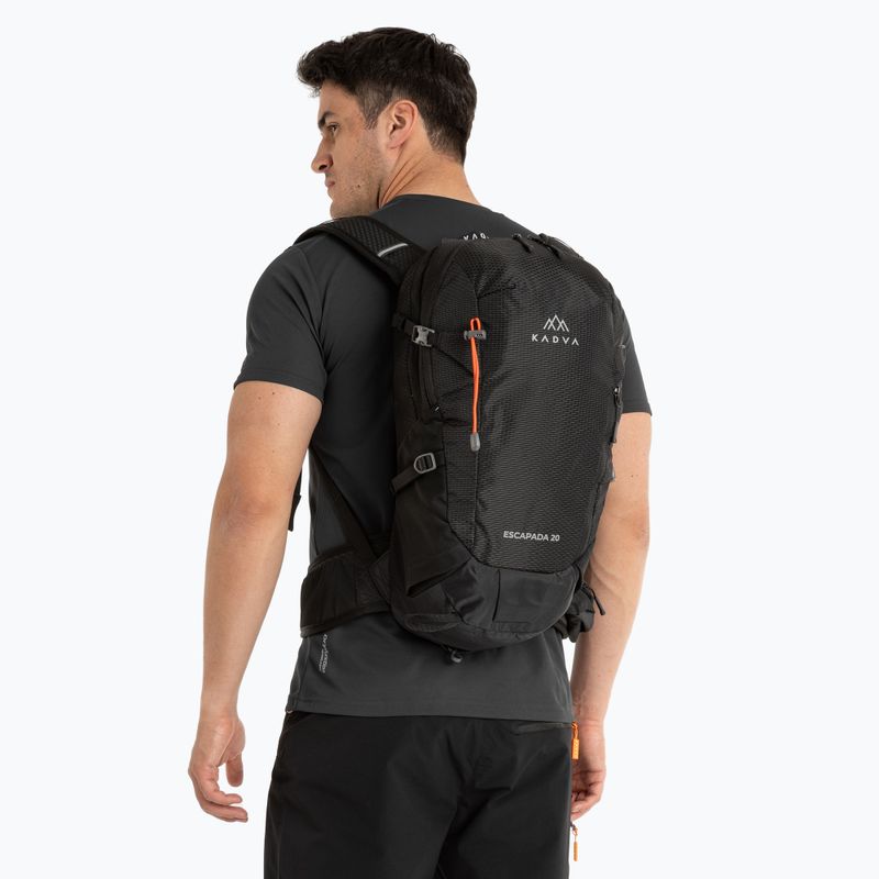 Turistický batoh KADVA Escapada 20 l čierny 17