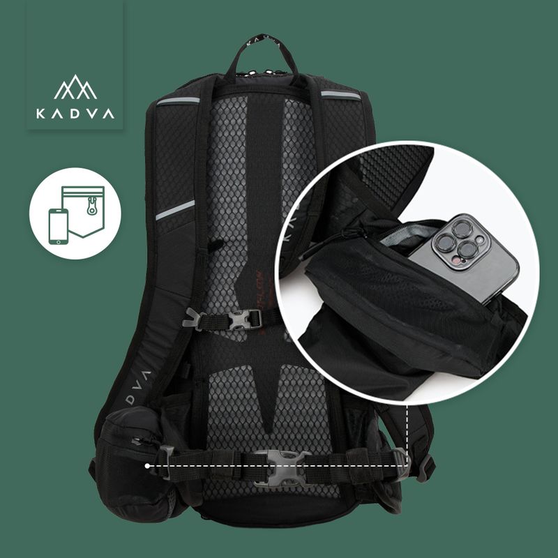 Turistický batoh KADVA Escapada 20 l čierny 21