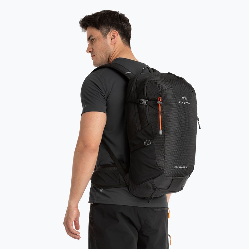 Turistický batoh KADVA Escapada 30 l čierny 12
