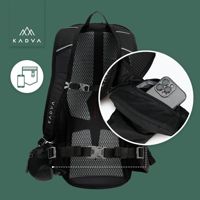 Turistický batoh KADVA Escapada 30 l čierny 26