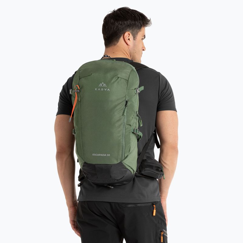 Turistický batoh KADVA Escapada 30 l zelený 14