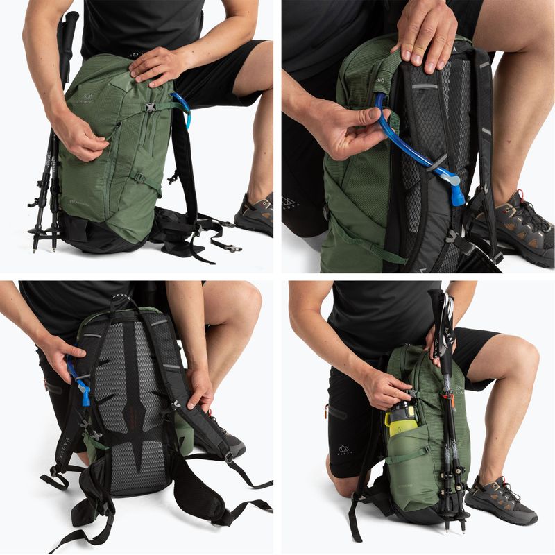 Turistický batoh KADVA Escapada 30 l zelený 21