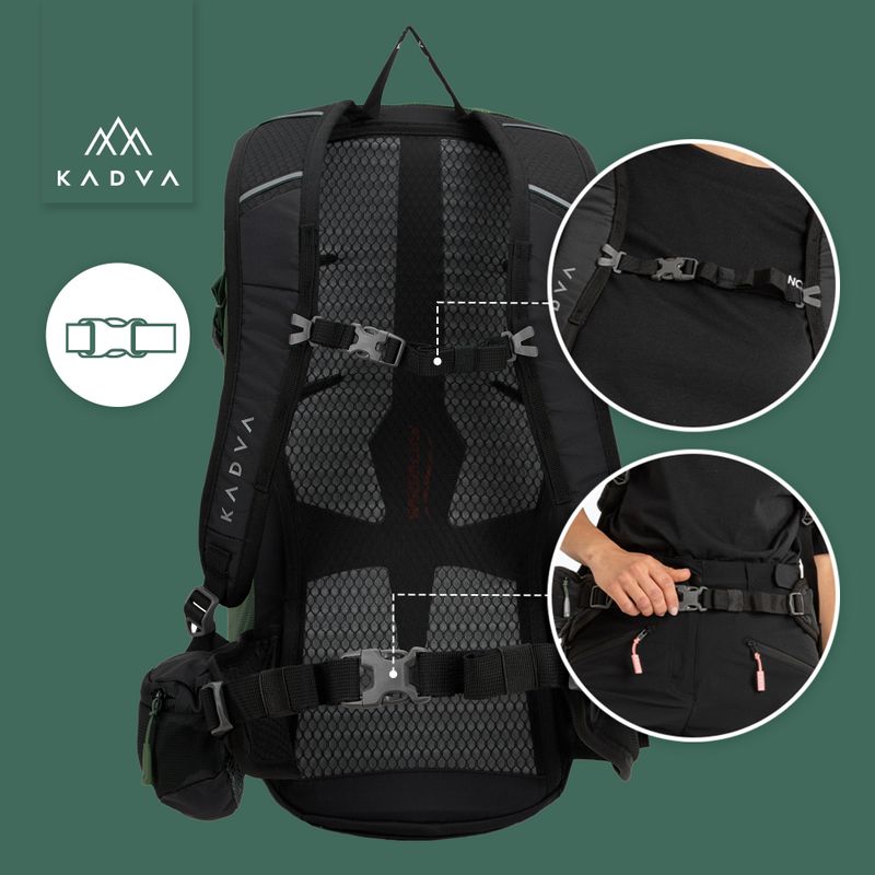 Turistický batoh KADVA Escapada 30 l zelený 27