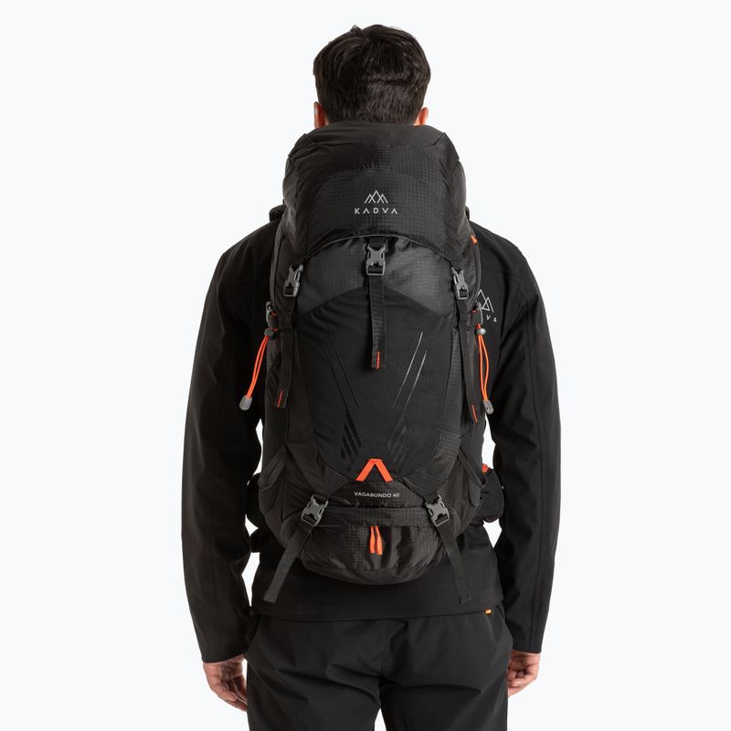 Trekkingový batoh KADVA Vagabundo 40 l čierny 11