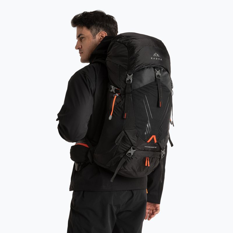Trekkingový batoh KADVA Vagabundo 40 l čierny 12