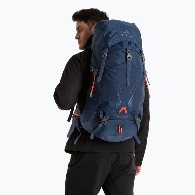 Trekkingový batoh KADVA Vagabundo 40 l modrý 11