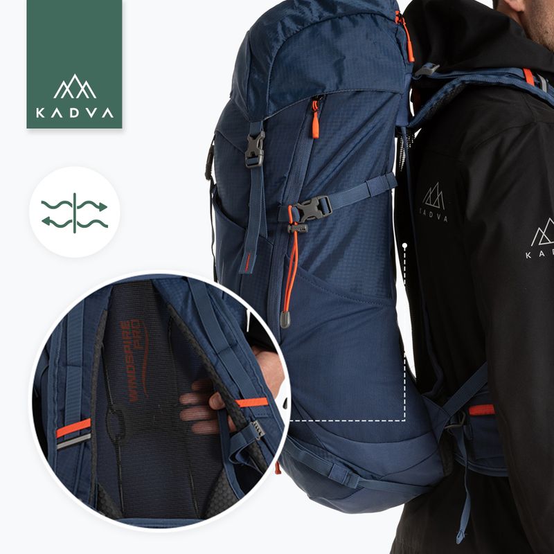 Trekkingový batoh KADVA Vagabundo 40 l modrý 26
