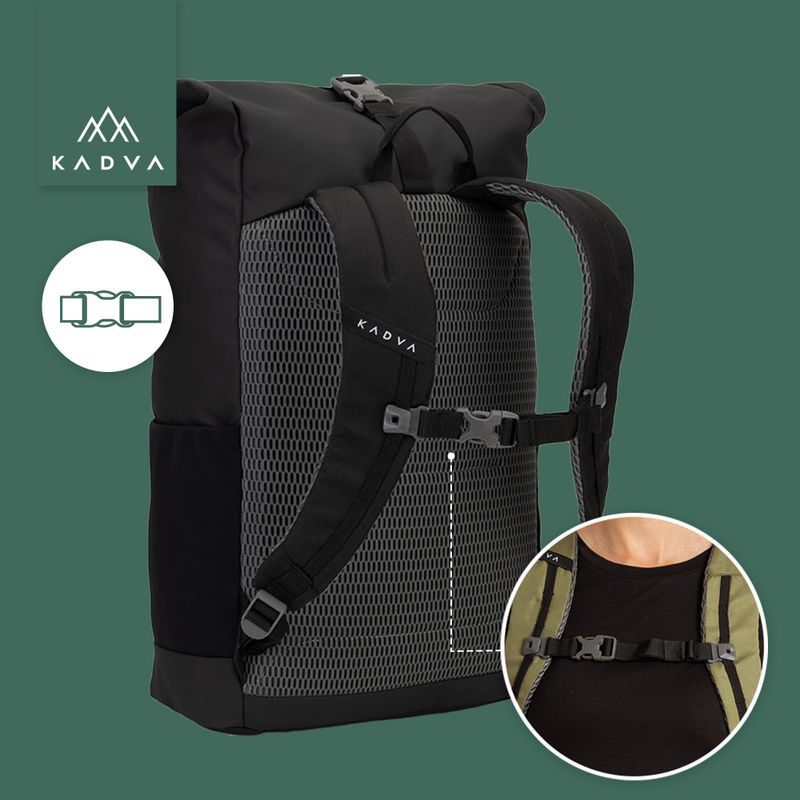Mestský batoh KADVA Companion 20 l čierny 8