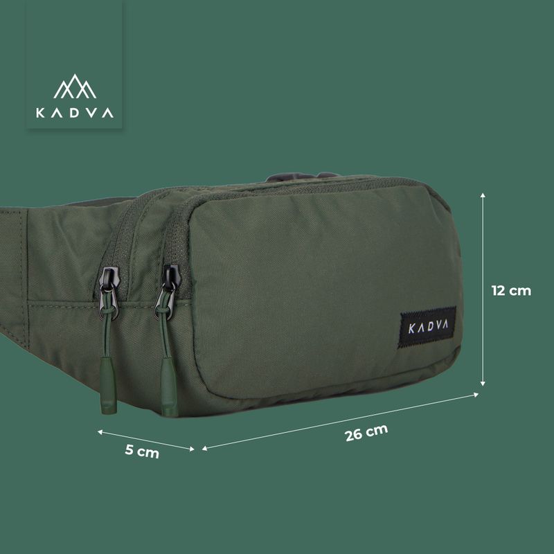 Saszetka bedrová KADVA CityQuest zelená 6