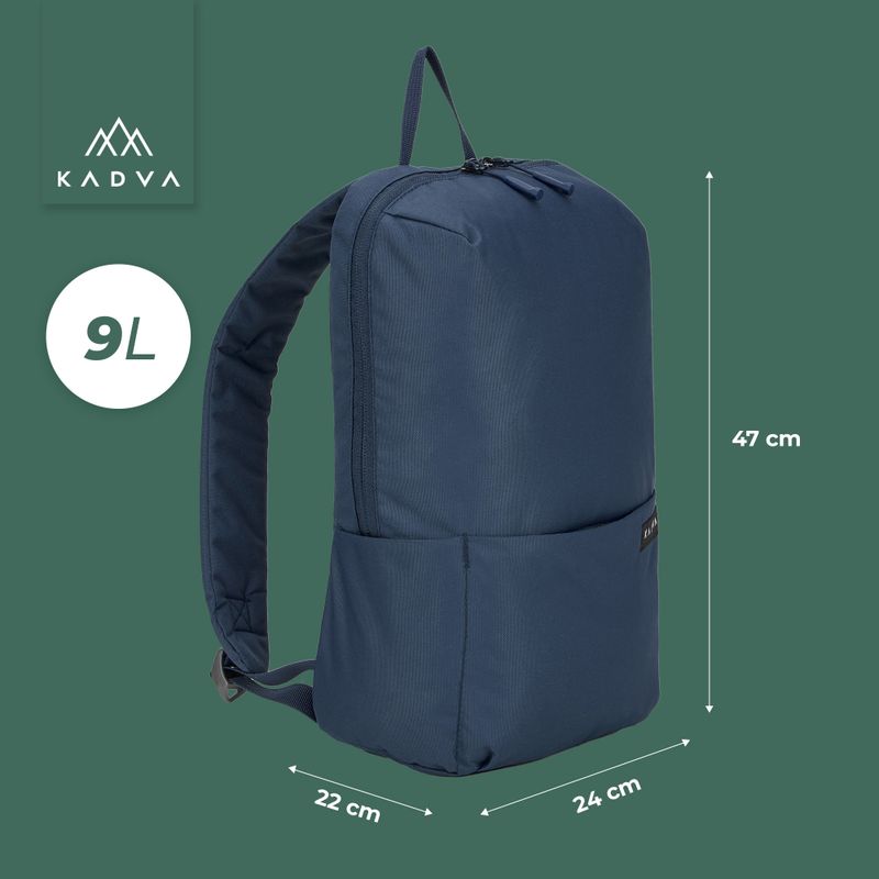 Mestský batoh KADVA CityQuest 9 l tmavomodrý 7