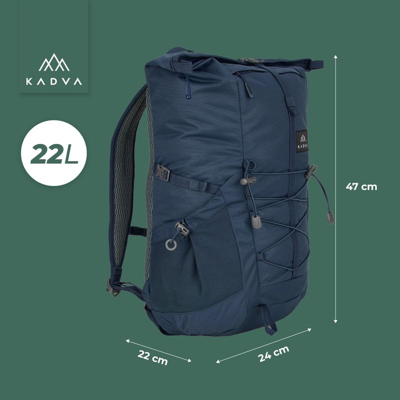 Mestský batoh KADVA CityQuest 22 l modrý 23