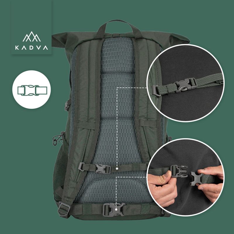 Mestský batoh KADVA CityQuest 22 l green 22