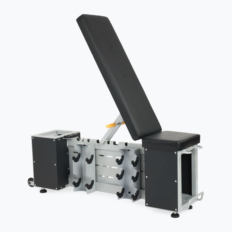 Nastaviteľná tréningová lavica XTREXO Storage čierna