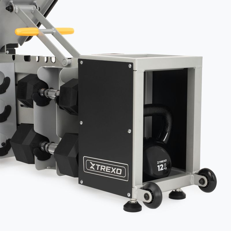 Nastaviteľná tréningová lavica XTREXO Storage čierna 14