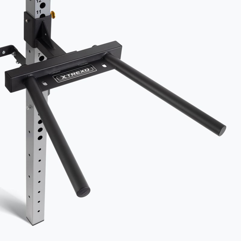 Klietka na stenu TREXO Mercury s lavičkou a stojanom na dosky čierna 7