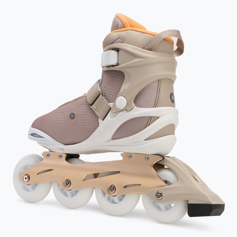 Dámske kolieskové korčule ATTABO Luna fitness beige 3