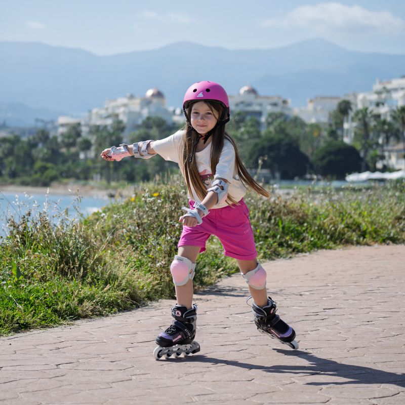 Detské kolieskové korčule nastaviteľné ATTABO Bladeroll black/violet 15