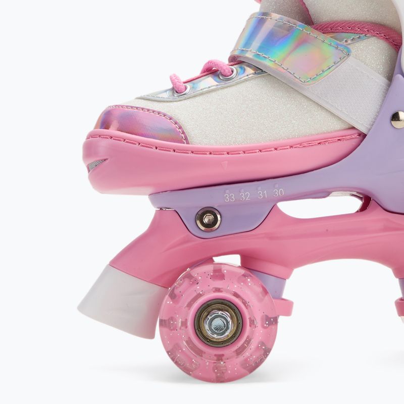 Detské kolieskové korčule ATTABO Diamond pink 11