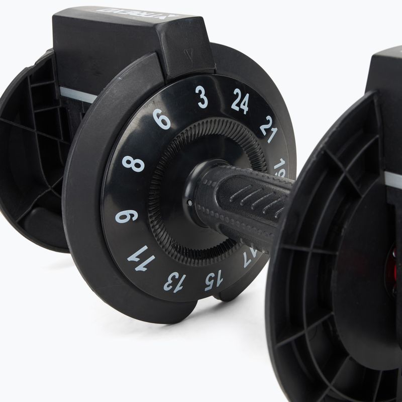 Nastaviteľný držiak činky XTREXO 24 kg TXO-B4W002-B čierny 4