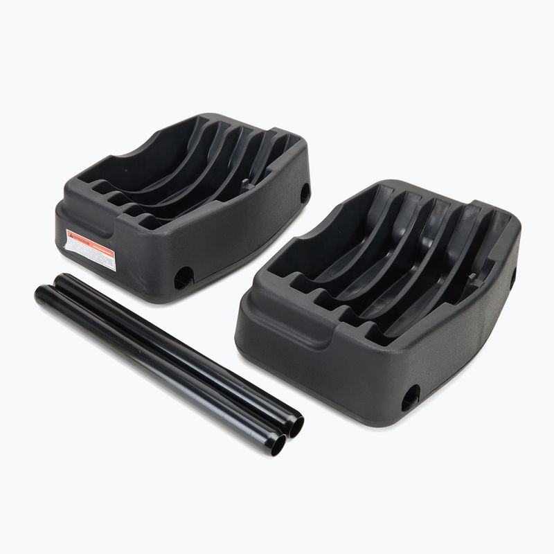 Nastaviteľný stojan na činku XTREXO + činka 2 v 1 TRX-ABD40 čierny 4