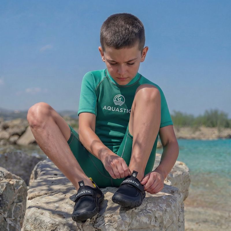 Detské vodné topánky AQUASTIC Reef T čierna 4