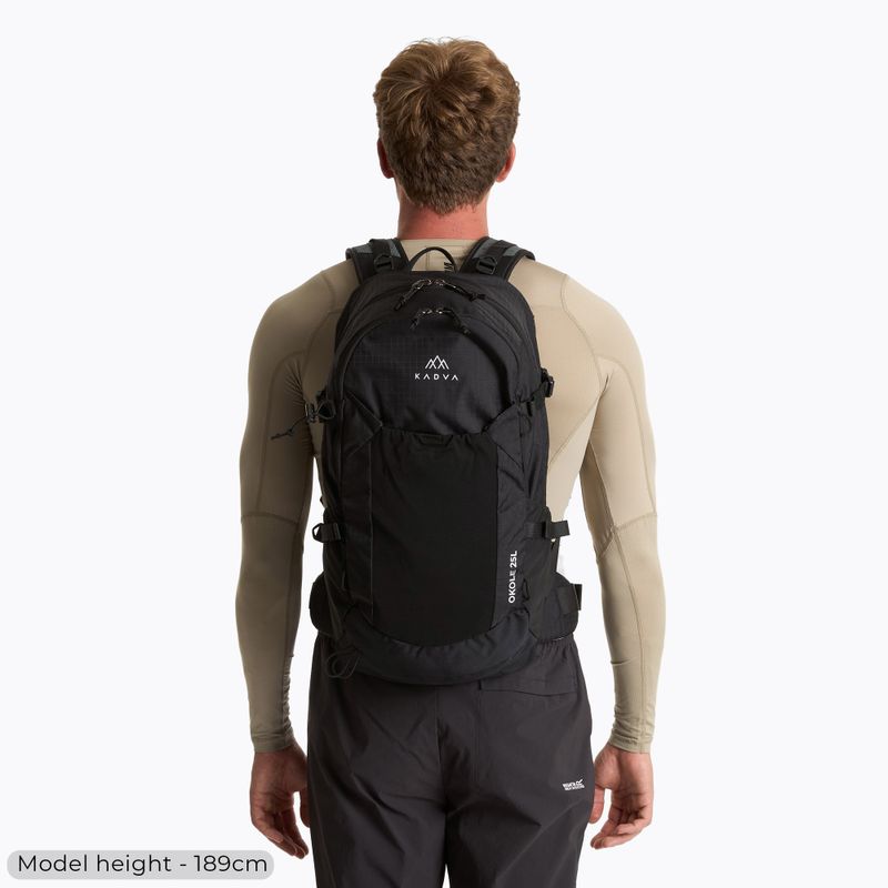 Turistický batoh KADVA Okole 25 l čierny 5
