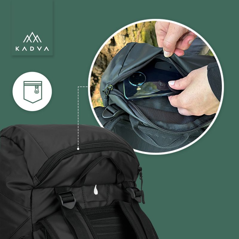 Turistický batoh KADVA Mundoro 35 l čierny 15