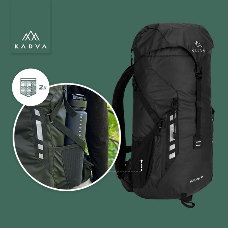 Turistický batoh KADVA Mundoro 35 l čierny 16