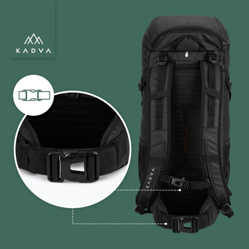 Turistický batoh KADVA Mundoro 35 l čierny 19