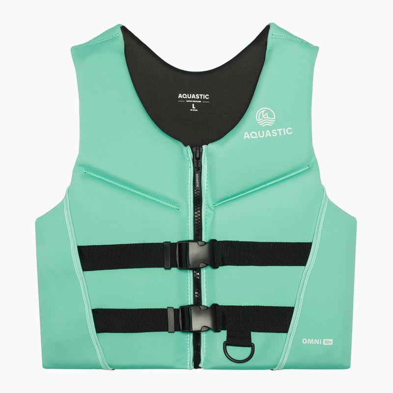 Bezpečnostná vesta AQUASTIC Omni 50N turquoise