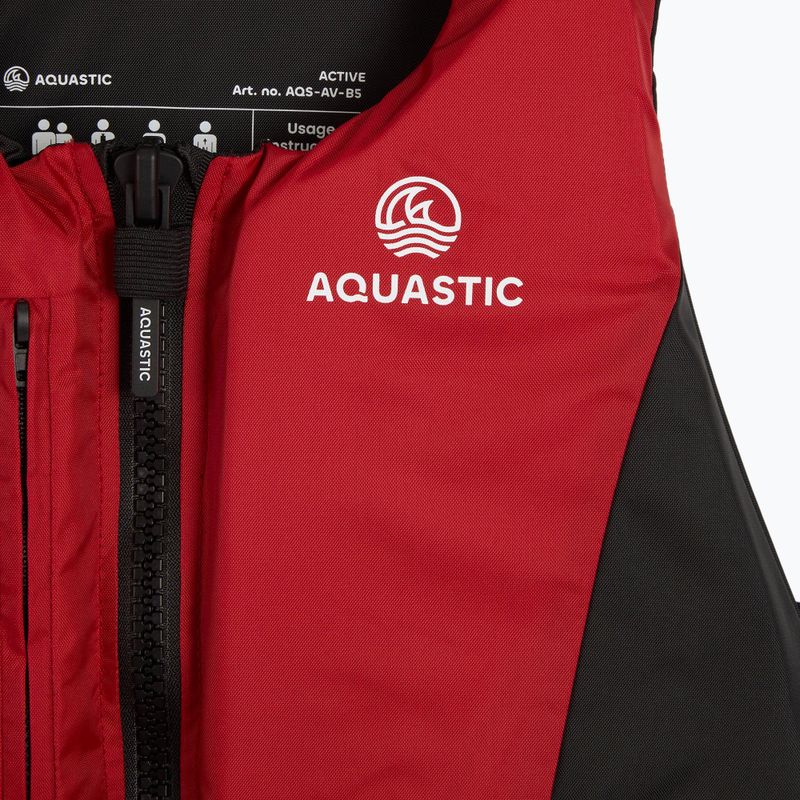AQUASTIC Active 50N červená bezpečnostná vesta 3