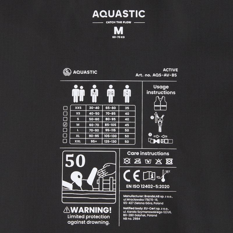 Bezpečnostná vesta AQUASTIC Active 50N modrá 6