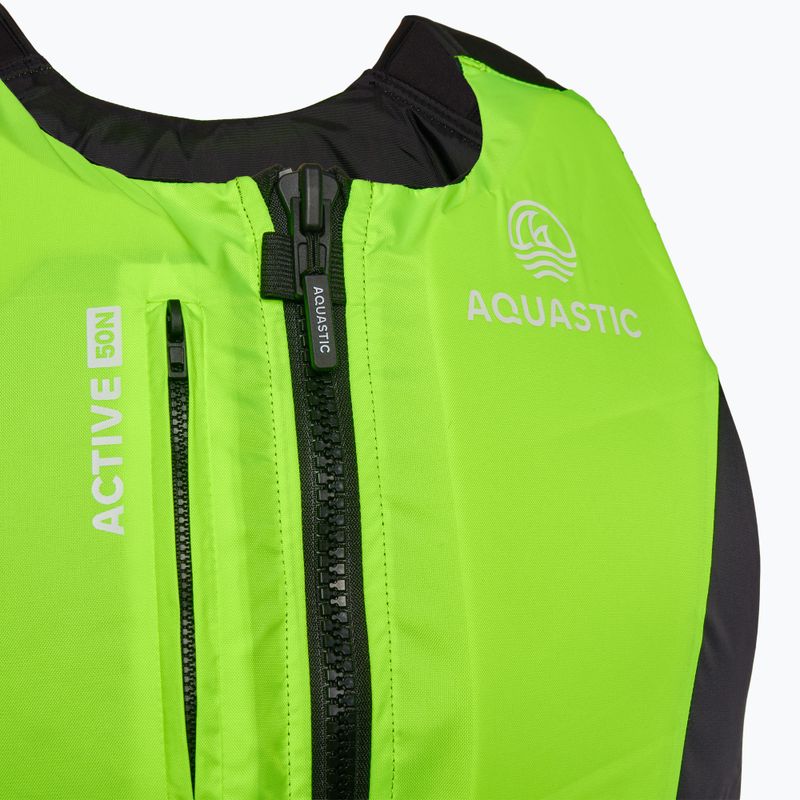 Žltá bezpečnostná vesta AQUASTIC Active 50N 3