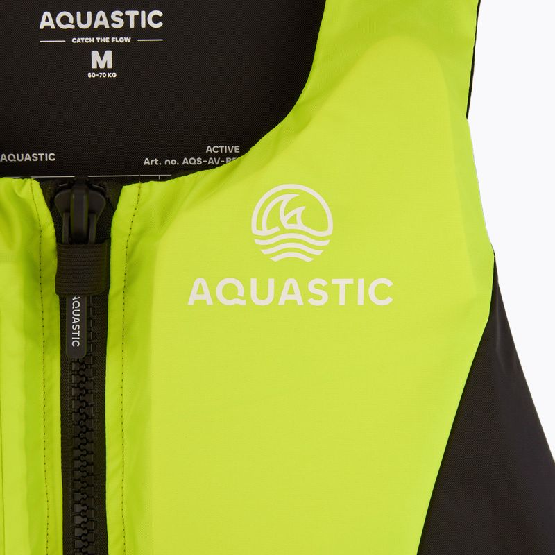 Žltá bezpečnostná vesta AQUASTIC Active 50N 3