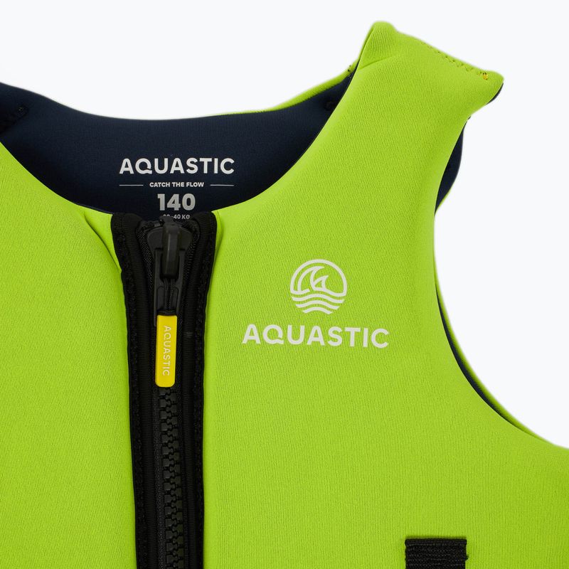 AQUASTIC Youth 50N zelená detská bezpečnostná vesta 3