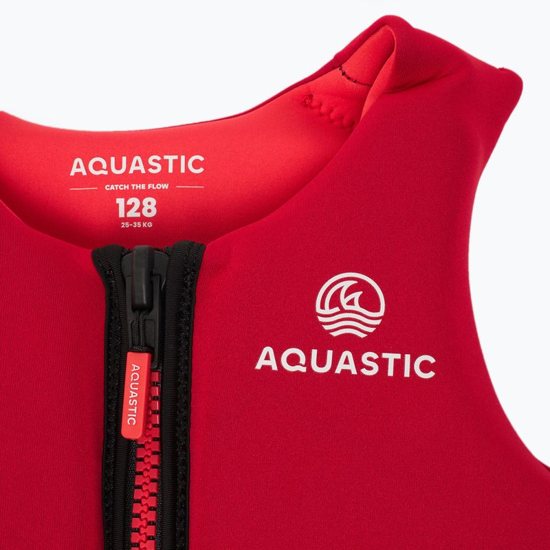 Detská plávacia vesta AQUASTIC Youth 50N Red 3