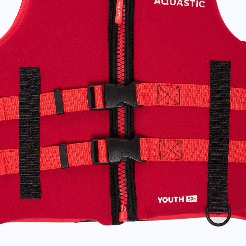 Detská plávacia vesta AQUASTIC Youth 50N Red 4