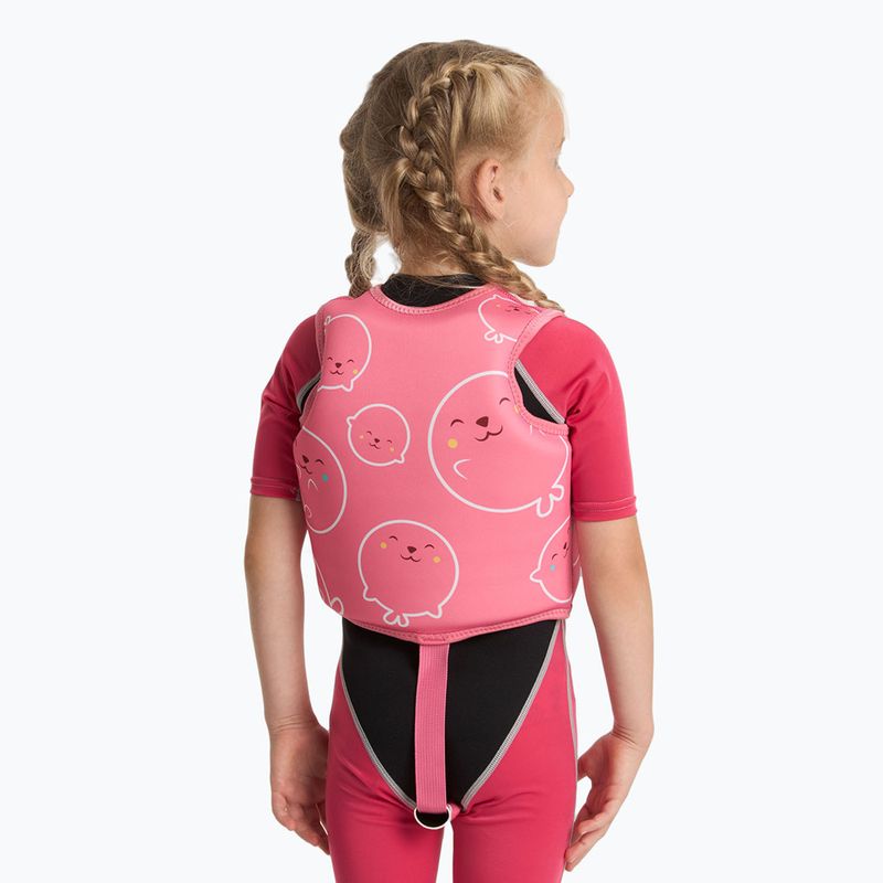 Detská bezpečnostná vesta AQUASTIC Junior pink 4