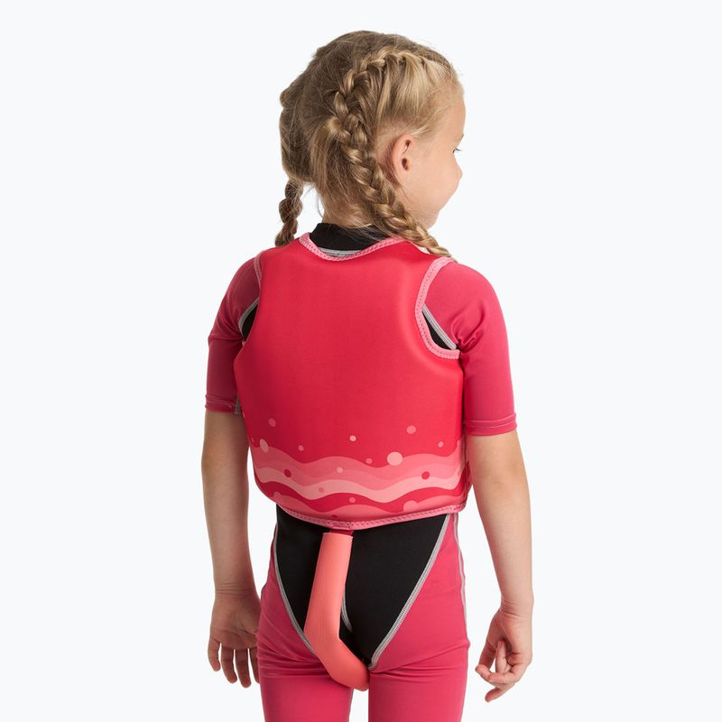 Detská bezpečnostná vesta AQUASTIC Junior dark pink 4