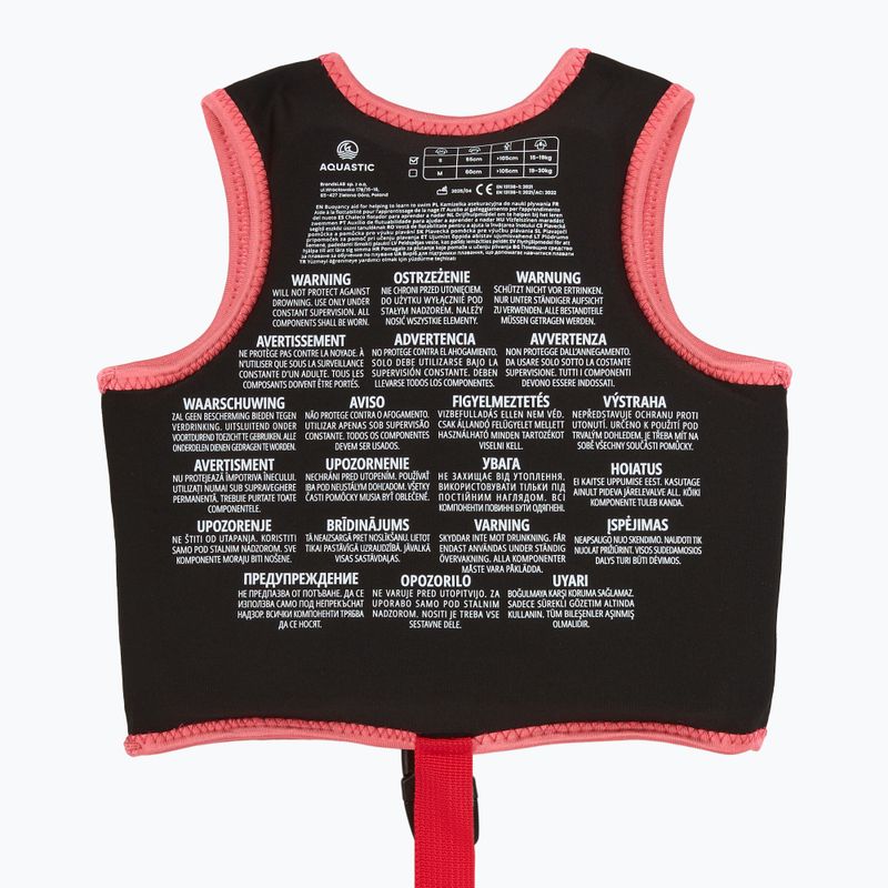Detská bezpečnostná vesta AQUASTIC Junior dark pink 6