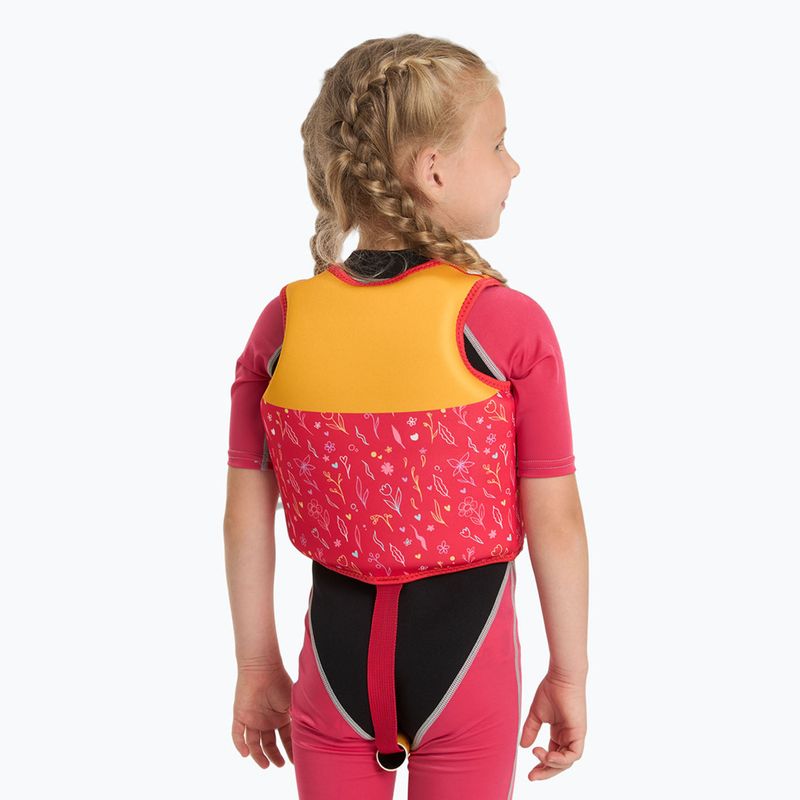 Detská bezpečnostná vesta AQUASTIC Junior pink/yellow 4