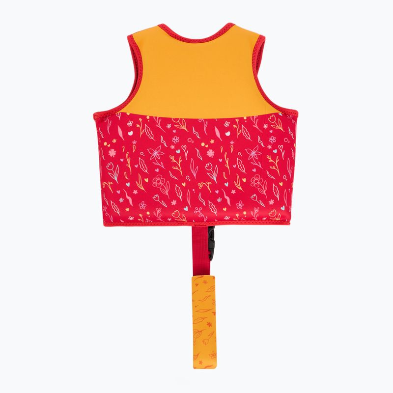 Detská bezpečnostná vesta AQUASTIC Junior pink/yellow 2