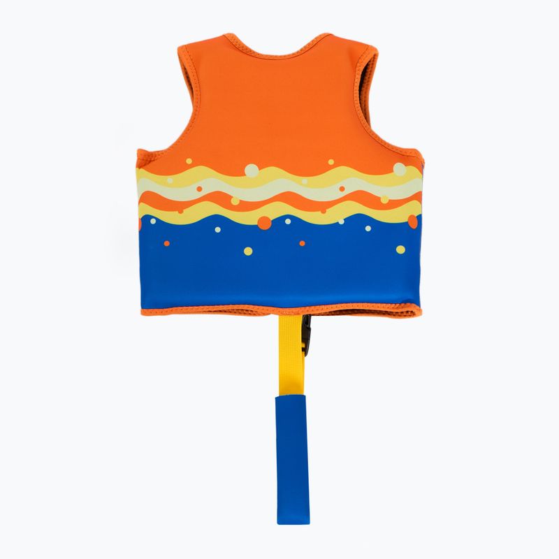 AQUASTIC Junior oranžová/modrá vesta 2