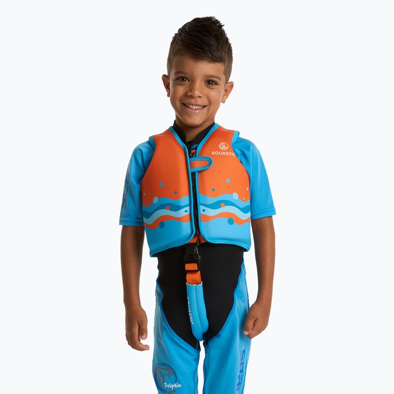 Detská bezpečnostná vesta AQUASTIC Junior orange 2