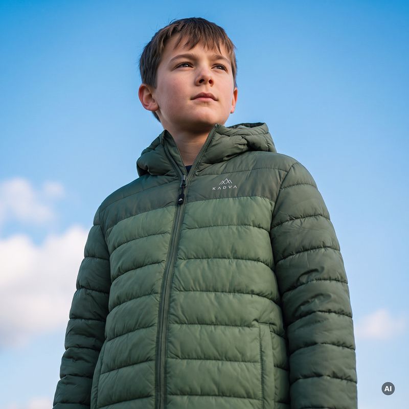 Detská zateplená bunda KADVA Snoway JRG zelená 6