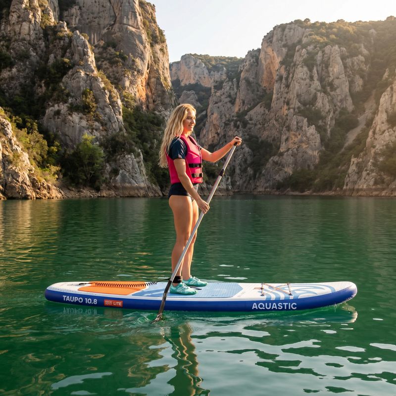 Súprava doska SUP nafukovacia AQUASTIC Taupo 10'8" allround blue 20