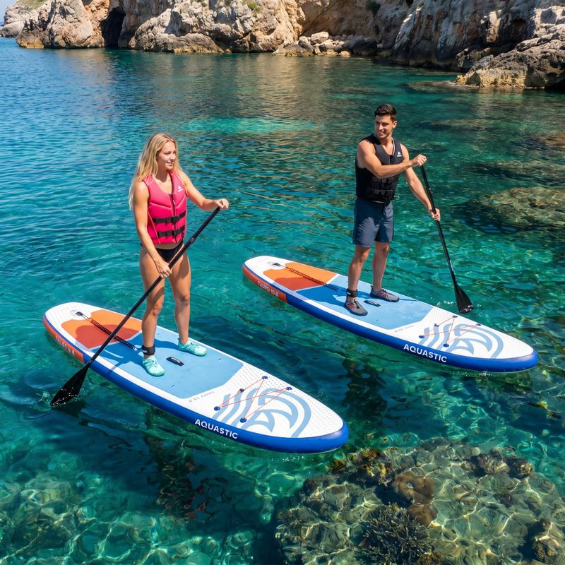 Súprava doska SUP nafukovacia AQUASTIC Taupo 10'8" allround blue 21